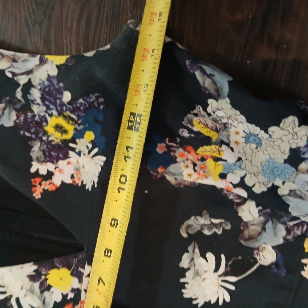 ERDEM Black Floral Midi Dress - Picture 6 of 7